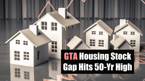 GTA Housing Stock Gap Hits 50-Year High