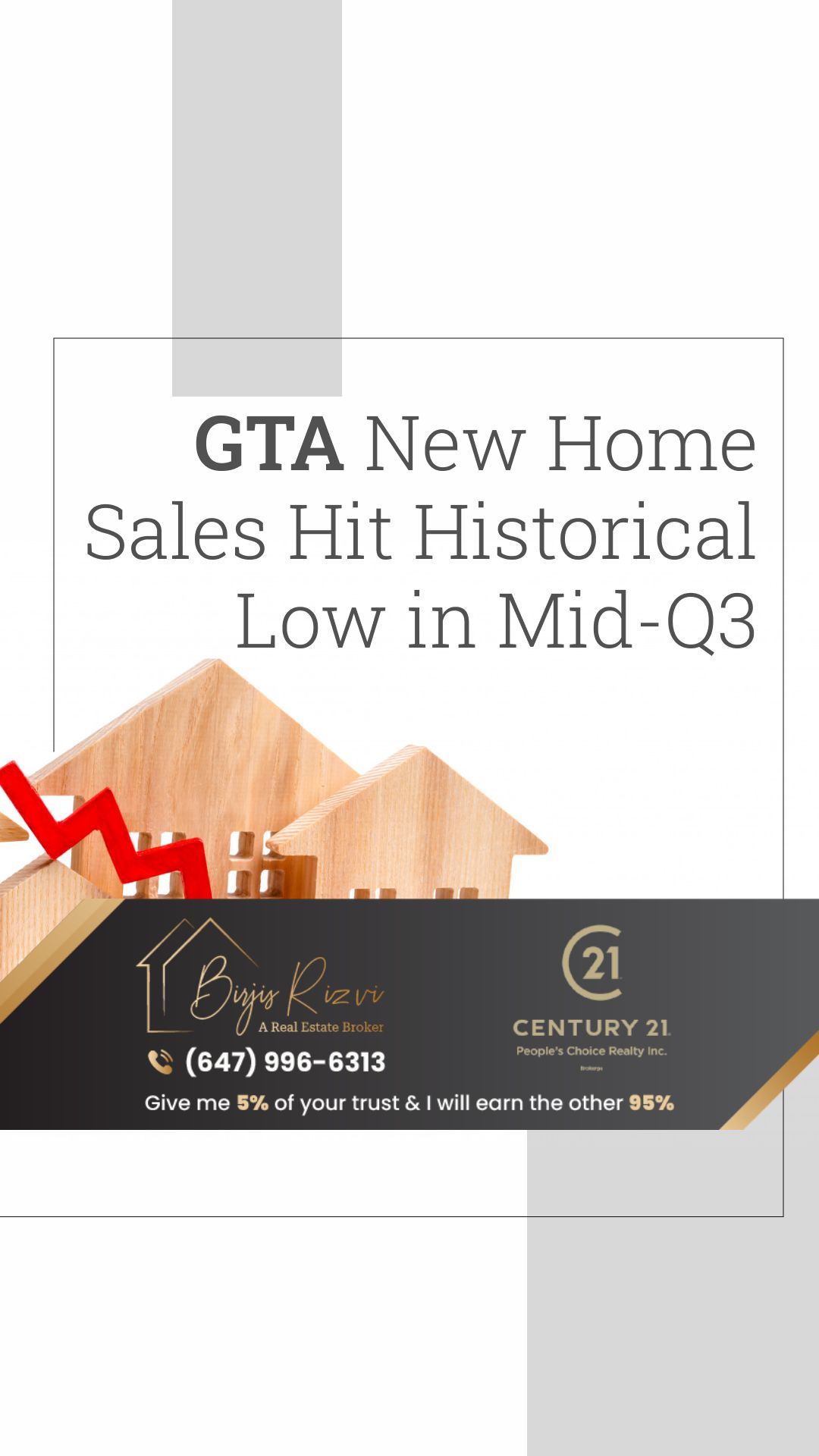 GTA New Home Sales Hit Historical Low in Mid-Q3