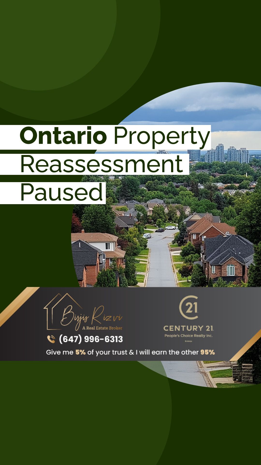 Ontario Property Reassessment Paused
