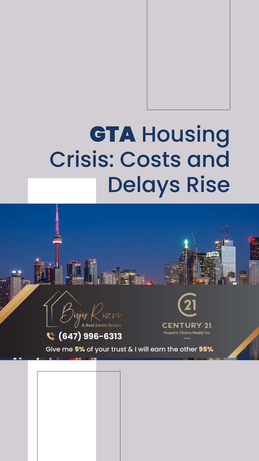 How Can GTA Overcome Housing Delays and Costs?