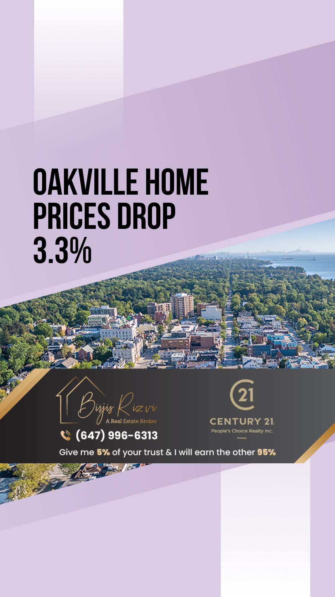 Oakville Home Prices Drop 3.3% in Late-Q1