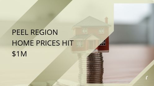 Peel Region Home Prices Hit $1M