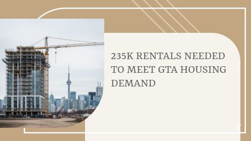 235K Rentals Needed to Meet GTA Housing Demand